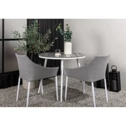 Break Rund Loungesæt - Havemøbelsæt - Grå,Hvid