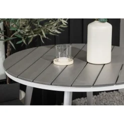 Break Rund Loungesæt - Havemøbelsæt - Grå,Hvid