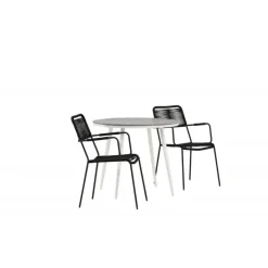 Break Rund Spisestuesæt - Grå,Hvid