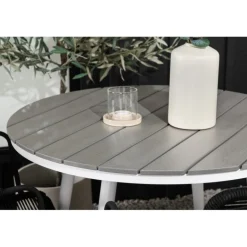 Break Rund Spisestuesæt - Grå,Hvid