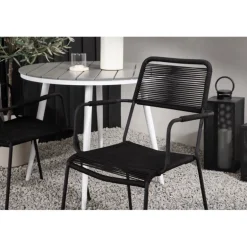 Break Rund Spisestuesæt - Grå,Hvid