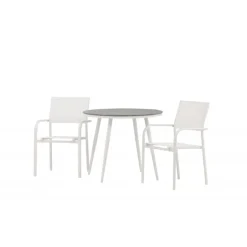 Break Rundt Loungesæt - Havemøbelsæt - Grå,Hvid