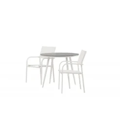 Break Rundt Loungesæt - Havemøbelsæt - Grå,Hvid