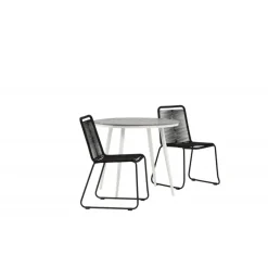 Break Rundt Loungesæt - Havemøbelsæt - Grå,Hvid