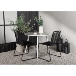 Break Rundt Loungesæt - Havemøbelsæt - Grå,Hvid