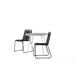 Break Rundt Loungesæt - Havemøbelsæt - Grå,Hvid