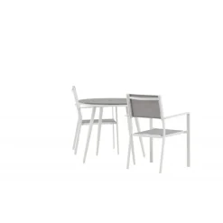 Break Rundt Loungesæt - Havemøbelsæt - Grå,Hvid