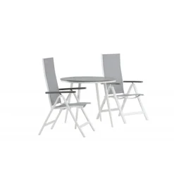 Break Rundt Loungesæt - Havemøbelsæt - Grå,Hvid