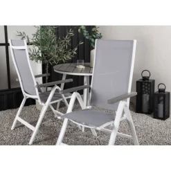 Break Rundt Loungesæt - Havemøbelsæt - Grå,Hvid