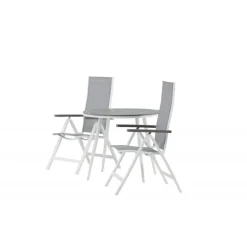 Break Rundt Loungesæt - Havemøbelsæt - Grå,Hvid