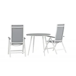 Break Rundt Loungesæt - Havemøbelsæt - Grå,Hvid