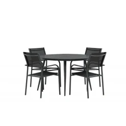 Break Rundt Loungesæt - Havemøbelsæt - Sort