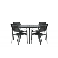 Break Rundt Loungesæt - Havemøbelsæt - Sort