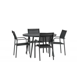 Break Rundt Loungesæt - Havemøbelsæt - Sort