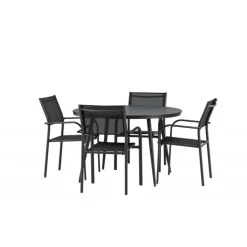 Break Rundt Loungesæt - Havemøbelsæt - Sort