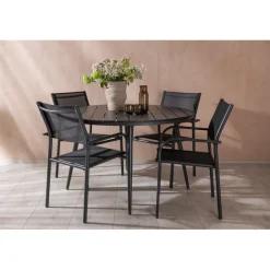 Break Rundt Loungesæt - Havemøbelsæt - Sort