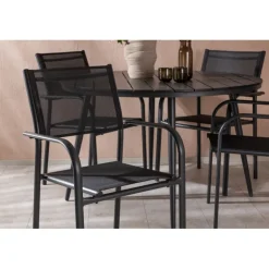 Break Rundt Loungesæt - Havemøbelsæt - Sort