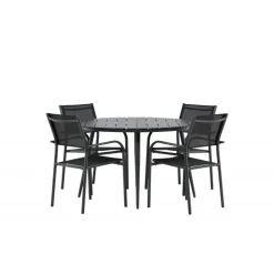 Break Rundt Loungesæt - Havemøbelsæt - Sort