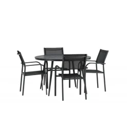 Break Rundt Loungesæt - Havemøbelsæt - Sort