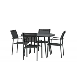 Break Rundt Loungesæt - Havemøbelsæt - Sort