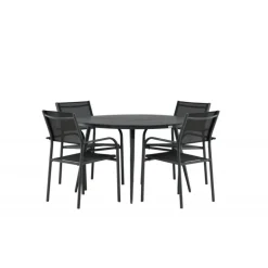 Break Rundt Loungesæt - Havemøbelsæt - Sort