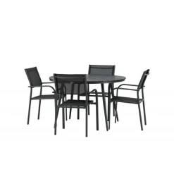 Break Rundt Loungesæt - Havemøbelsæt - Sort