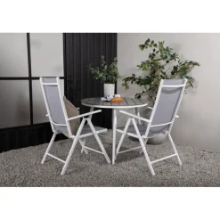 Break Rundt Loungesæt - Havemøbelsæt - Grå,Hvid