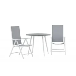 Break Rundt Loungesæt - Havemøbelsæt - Grå,Hvid