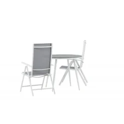 Break Rundt Loungesæt - Havemøbelsæt - Grå,Hvid