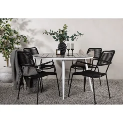 Break Rundt Loungesæt - Havemøbelsæt - Grå,Hvid