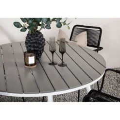 Break Rundt Loungesæt - Havemøbelsæt - Grå,Hvid