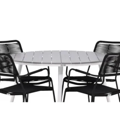 Break Rundt Loungesæt - Havemøbelsæt - Grå,Hvid