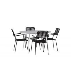 Break Rundt Loungesæt - Havemøbelsæt - Grå,Hvid