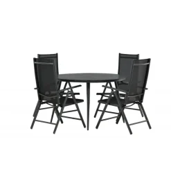 Break Rundt Loungesæt - Havemøbelsæt - Sort