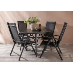 Break Rundt Loungesæt - Havemøbelsæt - Sort