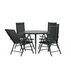 Break Rundt Loungesæt - Havemøbelsæt - Sort