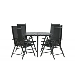 Break Rundt Loungesæt - Havemøbelsæt - Sort