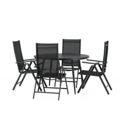 Break Rundt Loungesæt - Havemøbelsæt - Sort