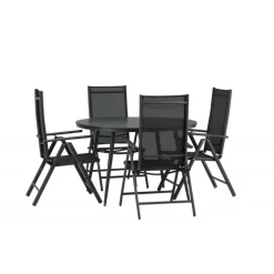 Break Rundt Loungesæt - Havemøbelsæt - Sort