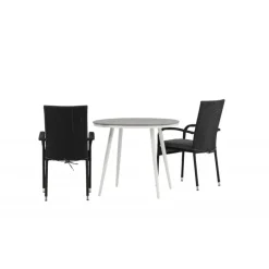 Break Rundt Loungesæt - Havemøbelsæt - Grå,Hvid