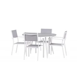 Break Rundt Loungesæt - Havemøbelsæt - Grå,Hvid