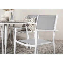 Break Rundt Loungesæt - Havemøbelsæt - Grå,Hvid