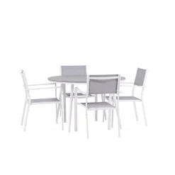 Break Rundt Loungesæt - Havemøbelsæt - Grå,Hvid