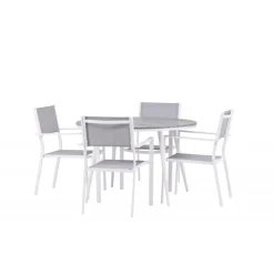 Break Rundt Loungesæt - Havemøbelsæt - Grå,Hvid