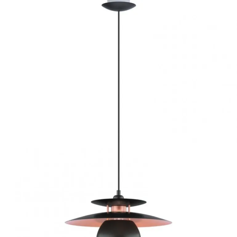 BRENDA PENDEL 2M LEDN. SORT/KOBBER