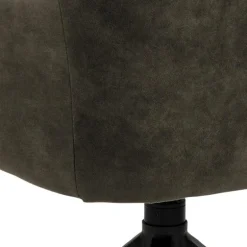 Brenda spisebordsstol med armlæn grøn stof