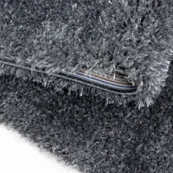 Brilliant Shaggy tæppe Ensfarvet - Grå