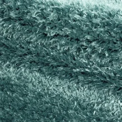 Brilliant Shaggy tæppe Ensfarvet - Aqua