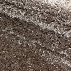 Brilliant Shaggy tæppe Ensfarvet - Brun