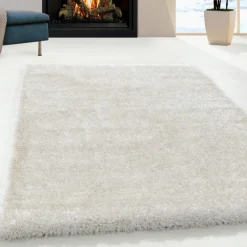 Brilliant Shaggy Tæppeløber Ensfarvet - Natur